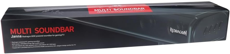 Redragon GS815 Jana Multi Soundbar Speaker - Black Redragon GS815 Jana Multi Soundbar Speaker - Black